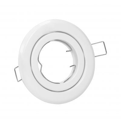 SUTRI RM ramka dekoracyjna oprawy punktowej, MR16/GU10 max 50W, okrągła, regulowana, biała AD-OD-6176/W ORNO (AD-OD-6176/W)