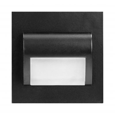 DRACO LED NEW 1,5W, oprawa schodowa podtynkowa, 12VDC, 30lm, 3000K, czarny, innowacyjny sposób monta AD-OS-6164L3/B ORNO (AD-OS-6164L3/B)