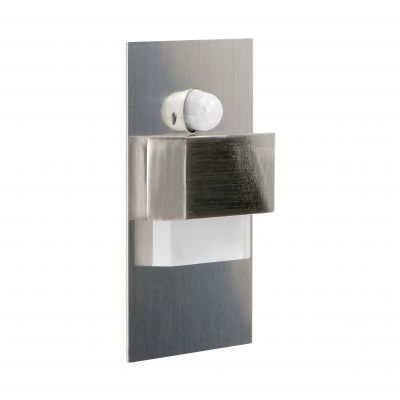 TRACO LED 1,5W, oprawa schodowa podtynkowa, 12VDC, 30lm, 3000K, satyna, czujnik ruchu i zmierzchu (AD-OS-6165LR3/N)