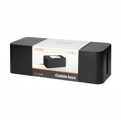 Organizer do kabli - cable box L, czarny ORNO (CB-1/B)