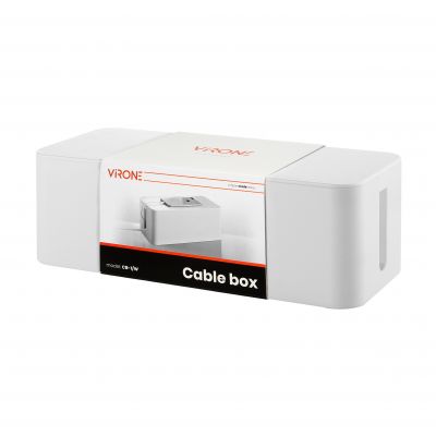 organizer do kabli - cable box L, biały ORNO (CB-1/W)