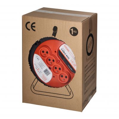 Zwijak bębnowy IP20 4x2P+Z 16A 230V CR-1 ORNO (CR-1)