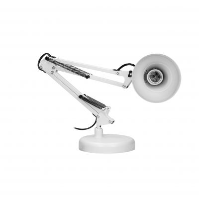 Lampka biurkowa DIAN 60W regulowana stalowa biała DL-1/W ORNO (DL-1/W)