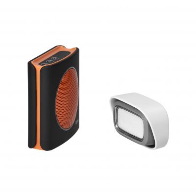 EXTEL diBi Flash Soft, dzwonek bezprzewodowy, bateryjny, 6 dźwięków, zakres działania 200m, soft tou EXTEL081741 ORNO (EXTEL081741)