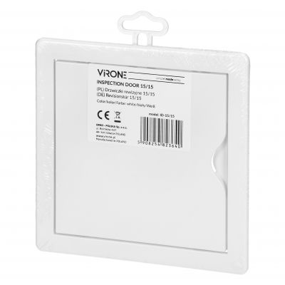 Drzwiczki rewizyjne białe 15x15 cm plastikowe białe ABS ID-15/15 VIRONE (ID-15/15)