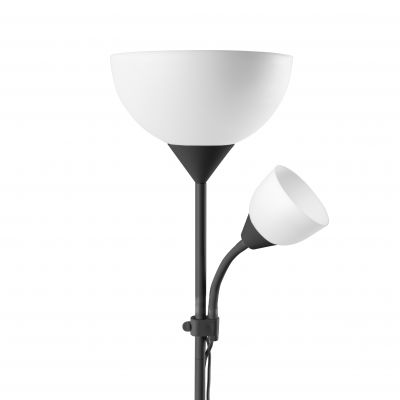Lampa stojąca podłogowa URLAR, 175 cm, max 25W E27, max 25W E14, czarna LS-2/B ORNO (LS-2/B)