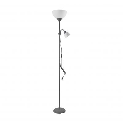 Lampa stojąca podłogowa URLAR, 175 cm, max 25W E27, max 25W E14, szara ORNO (LS-2/G)