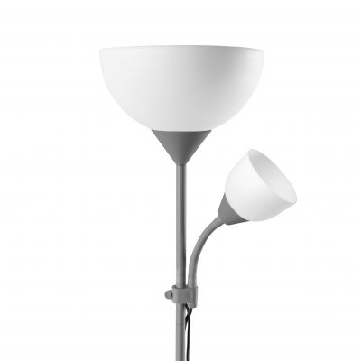 Lampa stojąca podłogowa URLAR, 175 cm, max 25W E27, max 25W E14, szara LS-2/G ORNO (LS-2/G)