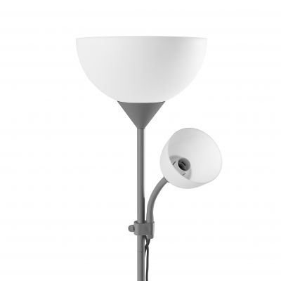 Lampa stojąca podłogowa URLAR, 175 cm, max 25W E27, max 25W E14, szara ORNO (LS-2/G)