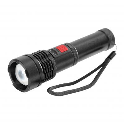 Latarka LED COB 12W z zoomem i akumulatorem 2200 mAh (LT-12)