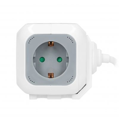 Przedłużacz 4 krotny 2P+Z (Schuko), ładowarka 2xUSB, 1,4m H05VV-F 3x1,5mm2, szaro-biały OR-AE-13144(GS) ORNO (OR-AE-13144(GS))