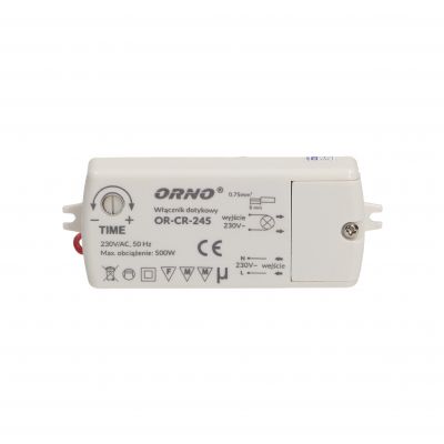 Włącznik dotykowy 500W 230V IP20 biały OR-CR-245 ORNO (OR-CR-245)