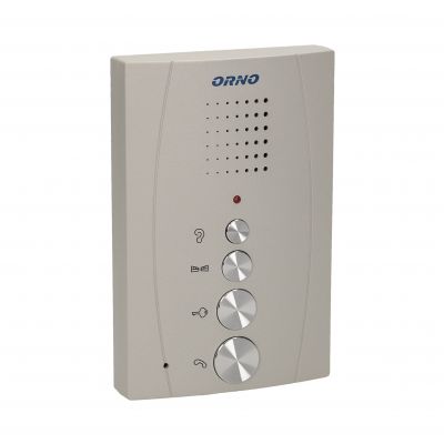 Zestaw domofonowy jednorodzinny z interkomem, bezsłuchawkowy, szary, ELUVIO INTERCOM OR-DOM-RE-920/G ORNO (OR-DOM-RE-920/G)