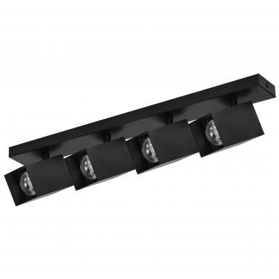 KUBAR SP 4, oprawa ścienno-sufitowa, GU10 max. 4x35W, IP20, czarna (AD-OP-6512BGU10)