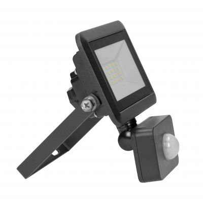 BULLED S 20W naświetlacz LED z PIR, 1600lm, IP44, 4000K, Alu+szkło (OR-NL-6136BLR4)