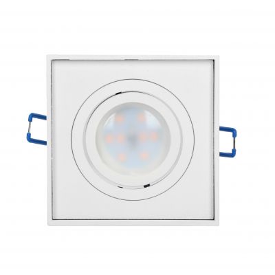 SORMUS S ramka dekoracyjna oprawy punktowej, MR16/GU10 max 50W, regulowana, kwadrat, biała ORNO (OR-OD-6168/W)