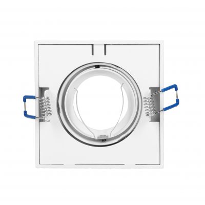 SORMUS S ramka dekoracyjna oprawy punktowej, MR16/GU10 max 50W, regulowana, kwadrat, biała ORNO (OR-OD-6168/W)