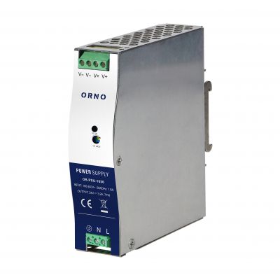 Zasilacz przemysłowy na szynę DIN, 24VDC 3,2A 77W, obudowa metalowa ORNO (OR-PSU-1656)