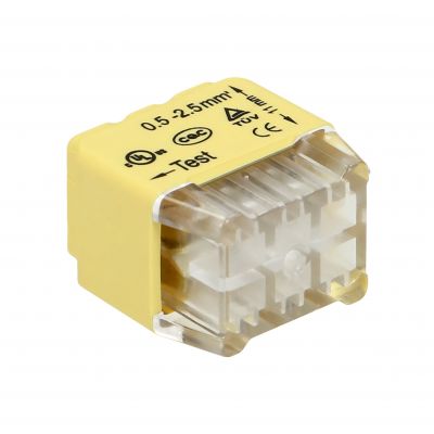 Złączka instalacyjna wciskana 6-przewodowa; na drut 0,75-2,5mm2; IEC 300V/24A; Blister 10 szt. ORNO (OR-SZ-8004/6/B10)