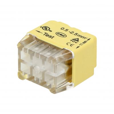 Złączka instalacyjna wciskana 6-przewodowa; na drut 0,75-2,5mm2; IEC 300V/24A; Blister 10 szt. ORNO (OR-SZ-8004/6/B10)