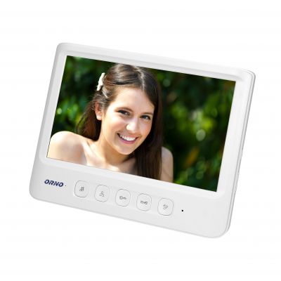 Zestaw wideodomofonowy, bezsłuchawkowy, kolor, LCD 7 cal biały, IMAGO ORNO (OR-VID-MC-1059/W)