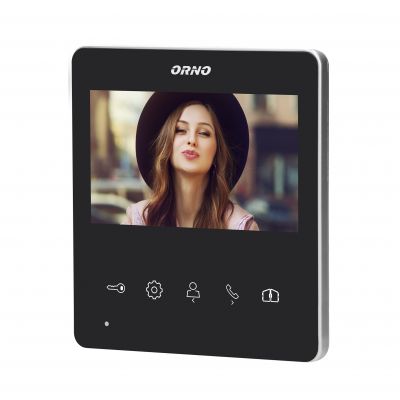 Wideo monitor bezsłuchawkowy, kolorowy, LCD 4,3 cal do zestawu z serii NAOS, otwieranie bramy ORNO (OR-VID-SH-1074MV)