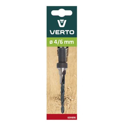 Wiertło do konfirmatów o 4/6mm dł, 60/90mm VERTO 60H896 GTX (60H896)