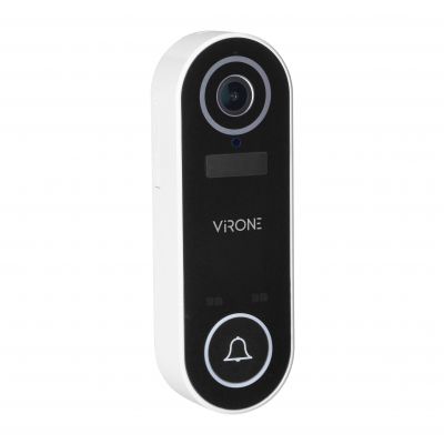 Bezprzewodowy wideo dzwonek LAYO z kamerą wideo Full HD, WiFi, IP65, akumulator, komunikacja ze smar ORNO (VDB-1)