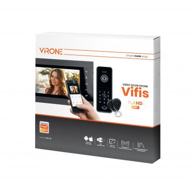 Zestaw wideodomofonowy, bezsłuchawkowy, monitor 7 LCD, menu OSD, WI-FI + APP na telefon, z gniazdem ORNO (VDP-61FHD)