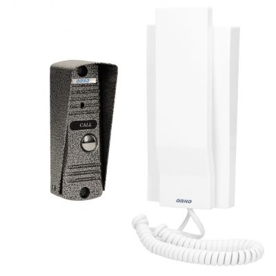 Zestaw domofonowy jednorodzinny, wandaloodporny, biały FORNAX OR-DOM-JJ-926/W ORNO (OR-DOM-JJ-926/W)