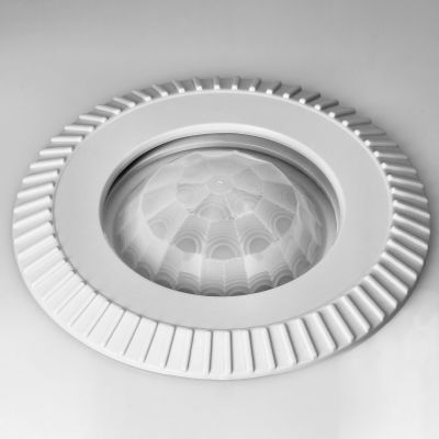 ROVO PC plafon oświetleniowy z czujnikiem ruchu 360st, 2x40W, E27 IP20 policarbon mleczny CL/2xE27R-2 ORNO (CL/2xE27R-2)