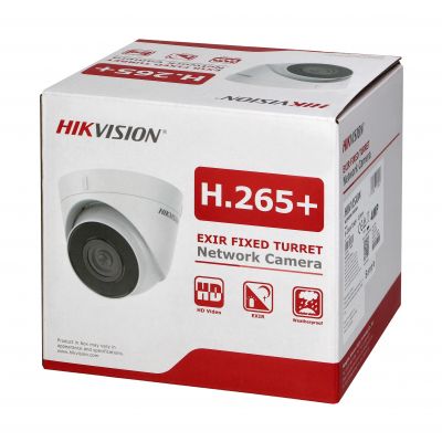 HIKVISION Kamera kopułkowa IP o rozdzielczości 4Mpx, zasilanie 12V lub PoE, doświetlenie IR, cyfrowa ORNO (IP-CAM-T240H(2.8mm))