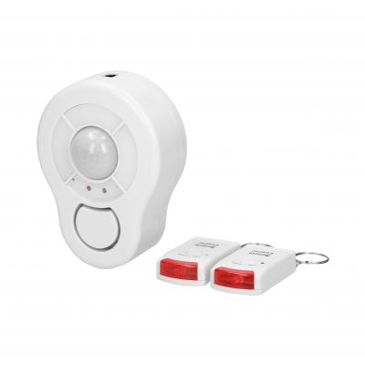 Mini alarm bezprzewodowy sufitowy z wbudowaną syreną sterowany pilotem, 5m, bateryjny AS-6 ORNO (AS-6)