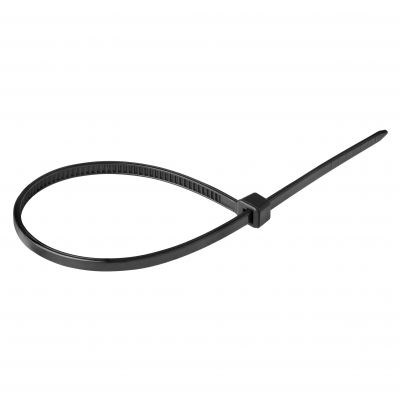 Opaska kablowa, kolor czarny,odporna na UV, szerokość 2,5mm, długość 100mm, 100 sztuk. ORNO (OR-AE-13200/3/10/100)