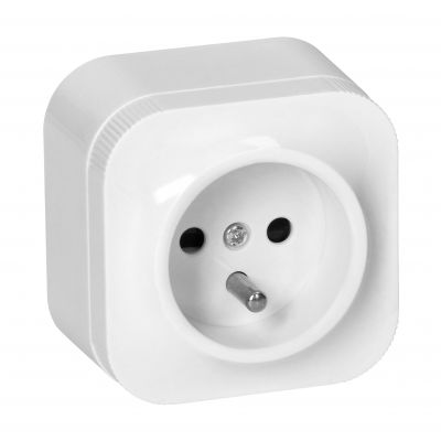 Gniazdo pojedyncze natynkowe ToDo 2P+Z IP20, biały, 10 szt. (OR-OE-7205/W/10)