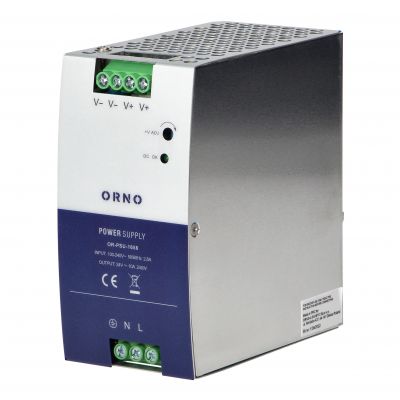 Zasilacz przemysłowy na szynę DIN, 24VDC 10A 240W, obudowa metalowa ORNO (OR-PSU-1658)