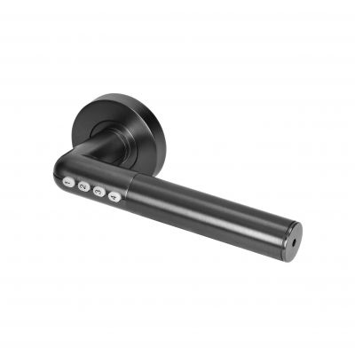 Klamka z zamkiem szyfrowym IP20 , Otwieranie na PIN i Bluetooth, czarny (OR-ZS-850/B)