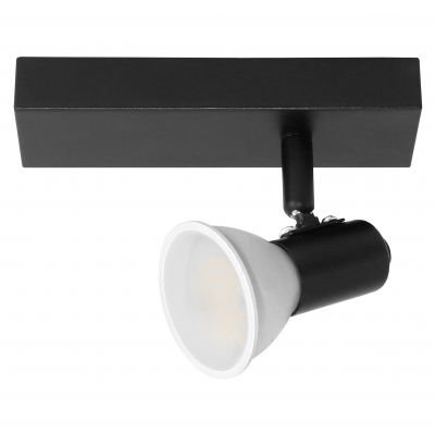 RIO SP 1, oprawa ścienno-sufitowa, GU10 max. 60W, IP20, czarna (AD-OP-6429BGU10)
