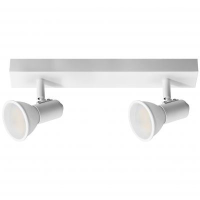 RIO SP 2, oprawa ścienno-sufitowa, GU10 max. 2x60W, IP20, biała (AD-OP-6430WGU10)