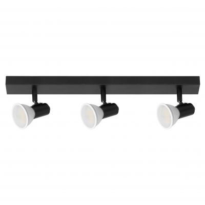 RIO SP 3, oprawa ścienno-sufitowa, GU10 max. 3x60W, IP20, czarna (AD-OP-6431BGU10)