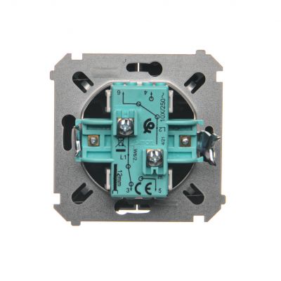 Simon Basic Łącznik schodowy podwójny 10A 250V zaciski śrubowe grafit matowy BMW6/2.01/28 KONTAKT (BMW6/2.01/28)