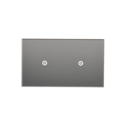 Simon 54 Touch Panel dotykowy S54 Touch 2 moduły 1 pole dotykowe + 1 pole dotykowe srebrna mgła DSTR211/71 (DSTR211/71)