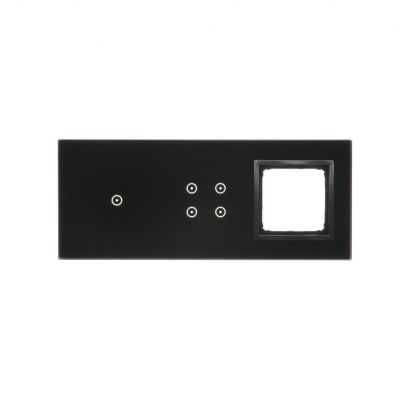 Simon 54 Touch Panel dotykowy S54 Touch 3 moduły 1 pole dotykowe + 4 pola dotykowe + 1 otwór na osprzęt S54 zastygła lawa DSTR3140/73 (DSTR3140/73)