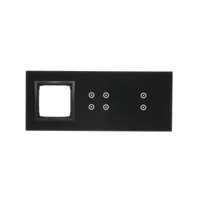 Simon 54 Touch Panel dotykowy S54 Touch 3 moduły 2 pola dotykowe pionowe + 4 pola dotykowe + 1 otwór na osprzęt S54 zastygła lawa DSTR3340/73 (DSTR3340/73)
