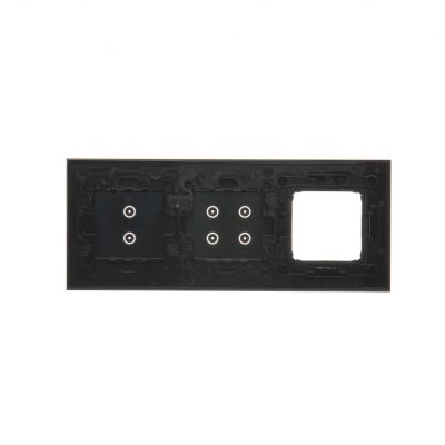 Simon 54 Touch Panel dotykowy S54 Touch 3 moduły 2 pola dotykowe pionowe + 4 pola dotykowe + 1 otwór na osprzęt S54 zastygła lawa DSTR3340/73 (DSTR3340/73)