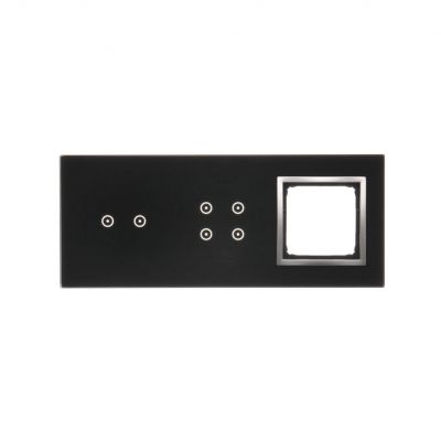 Simon 54 Touch Panel dotykowy S54 Touch 3 moduły 2 pola dotykowe poziome + 4 pola dotykowe + 1 otwór na osprzęt S54 księżycowa lawa DSTR3240/74 (DSTR3240/74)