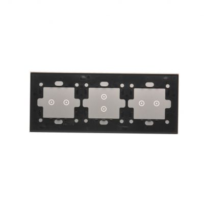 Simon 54 Touch Panel dotykowy S54 Touch 3 moduły 2 pola dotykowe poziome + 2 pola dotykowe pionowe + 2 pola dotykowe poziome srebrna mgła DSTR3232/71 (DSTR3232/71)