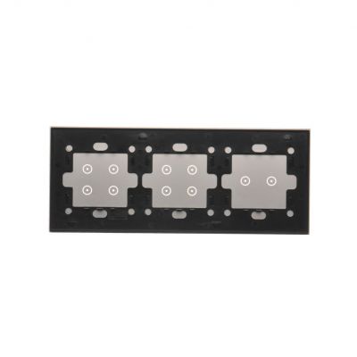 Simon 54 Touch Panel dotykowy S54 Touch 3 moduły 2 pola dotykowe poziome + 4 pola dotykowe + 4 pola dotykowe srebrna mgła DSTR3244/71 (DSTR3244/71)