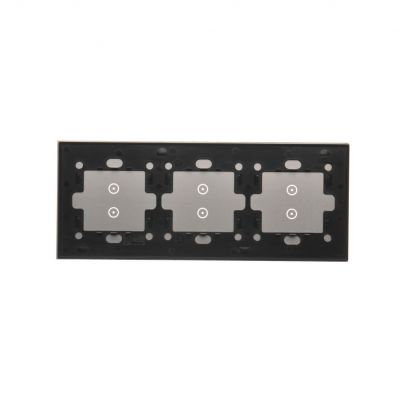 Simon 54 Touch Panel dotykowy S54 Touch 3 moduły 2 pola dotykowe pionowe + 2 pola dotykowe pionowe + 2 pola dotykowe pionowe srebrna mgła DSTR3333/71 (DSTR3333/71)