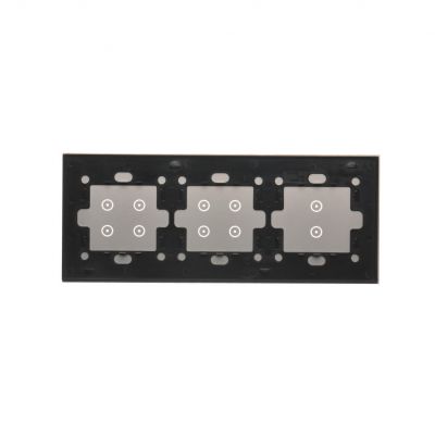 Simon 54 Touch Panel dotykowy S54 Touch 3 moduły 2 pola dotykowe pionowe + 4 pola dotykowe +  4 pola dotykowe srebrna mgła DSTR3344/71 (DSTR3344/71)